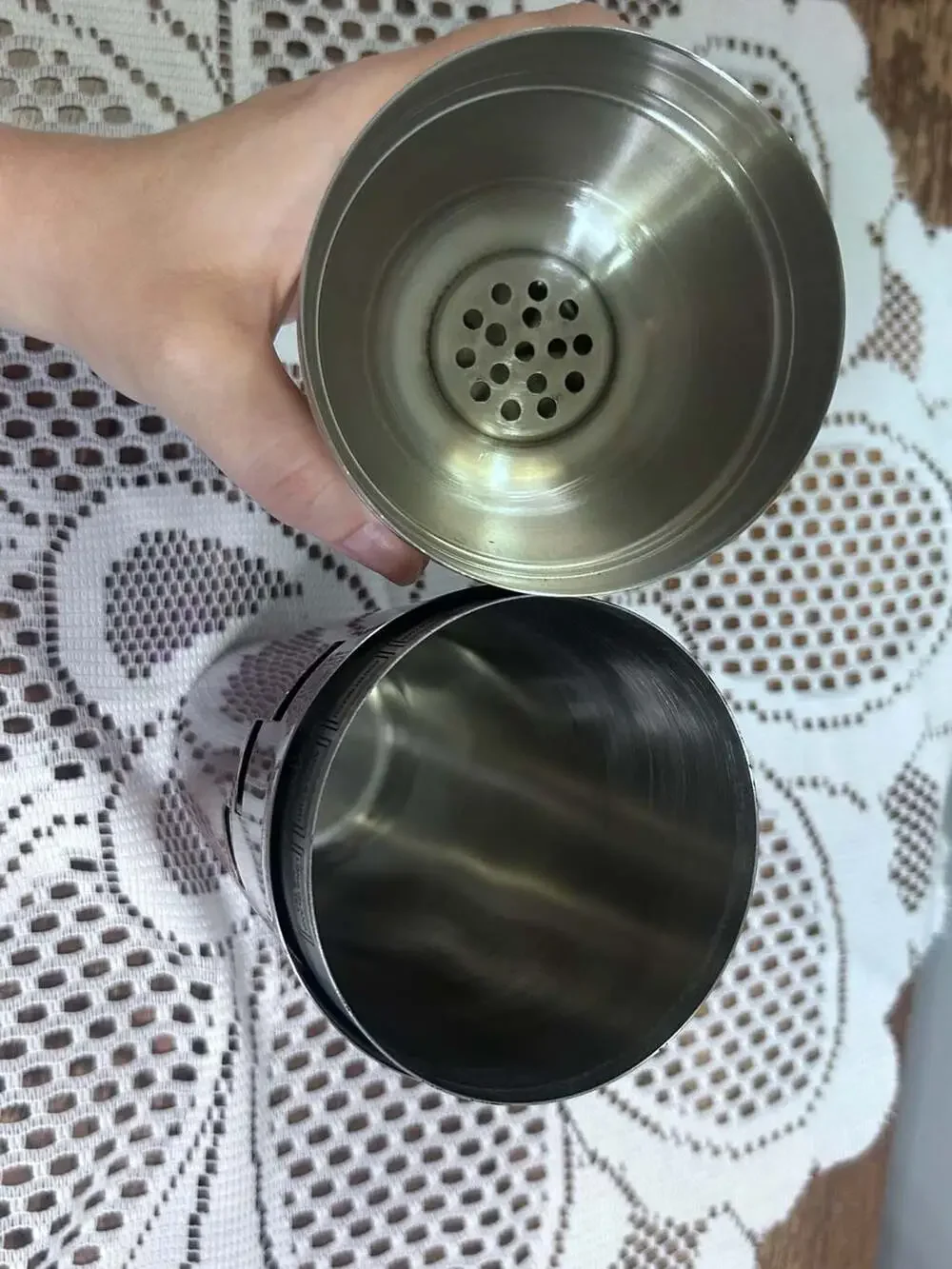Dial-A-Drink Copper Cocktail Shaker Stainless Steel Recipe Shaker